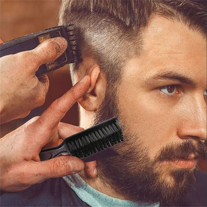 Brosse à Barbe et Cheveux Premium | Finition Lisse et Antistatique