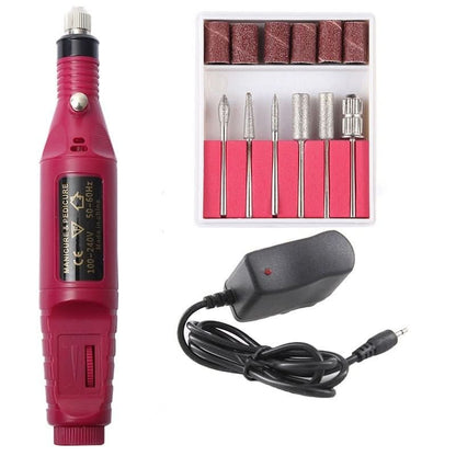 Kit de Manucure et Pédicure Électrique | Six Embouts pour Ongles Parfaits