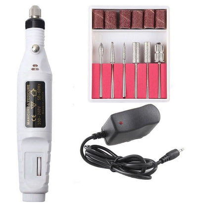 Kit de Manucure et Pédicure Électrique | Six Embouts pour Ongles Parfaits