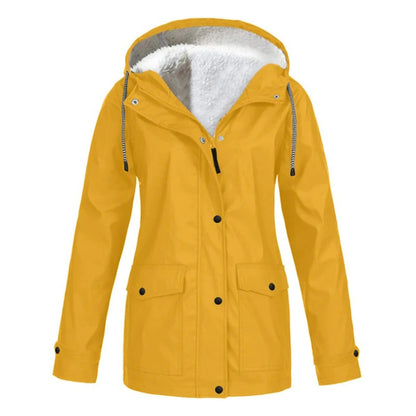 Veste Imperméable Doublée en Polaire | Protection Chic contre le Froid et la Pluie