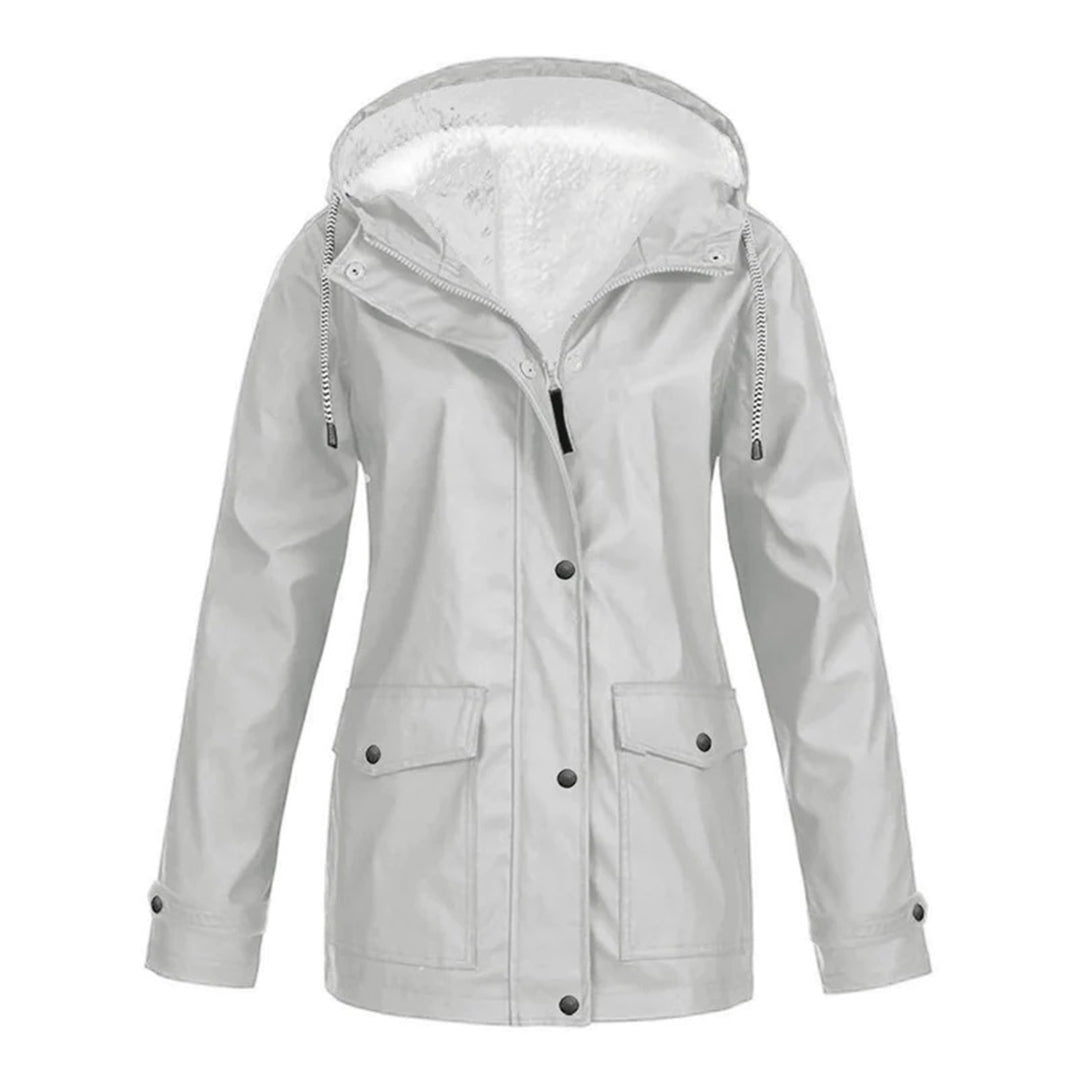 Veste Imperméable Doublée en Polaire | Protection Chic contre le Froid et la Pluie