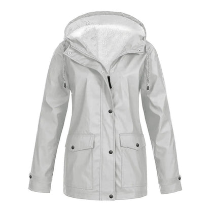 Veste Imperméable Doublée en Polaire | Protection Chic contre le Froid et la Pluie