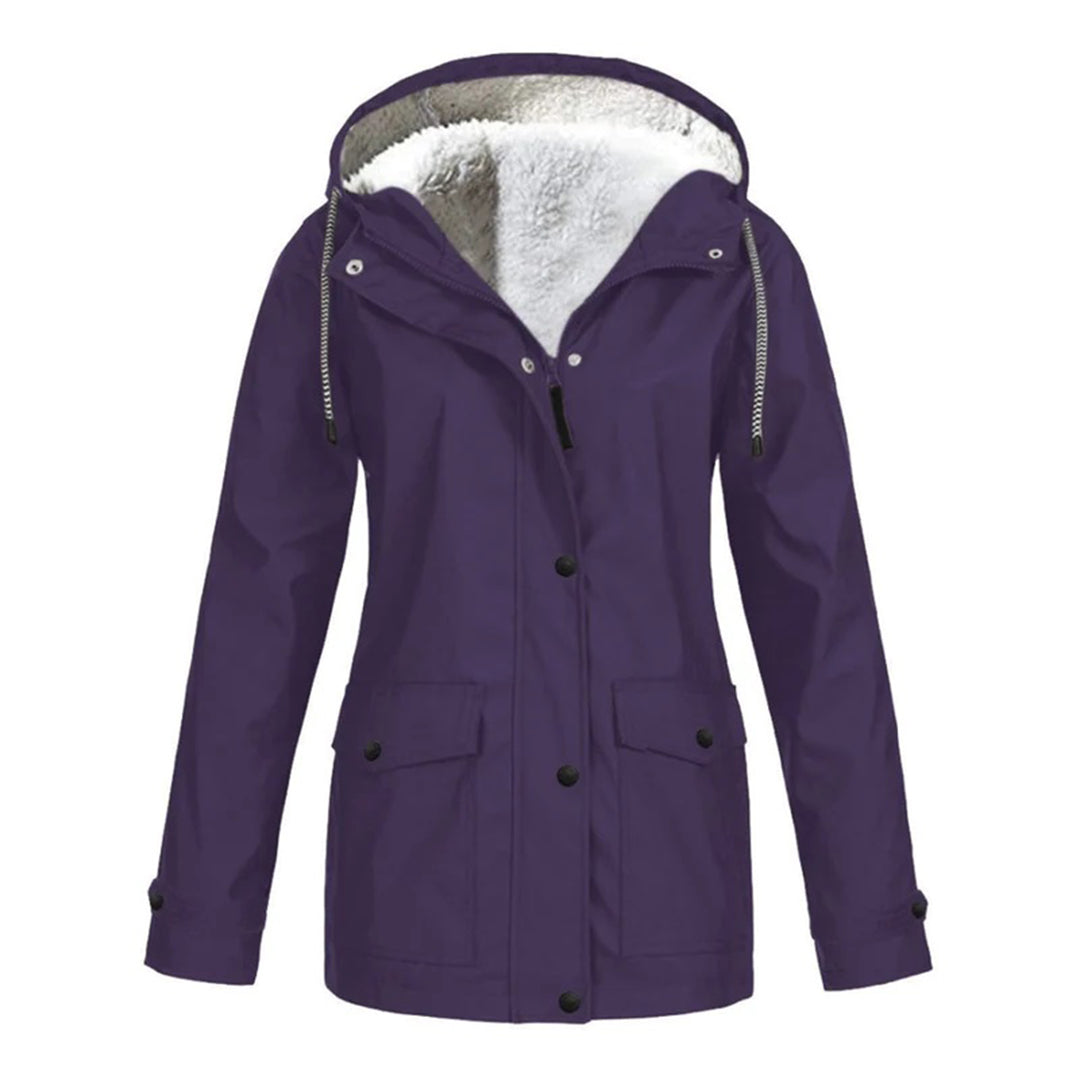 Veste Imperméable Doublée en Polaire | Protection Chic contre le Froid et la Pluie