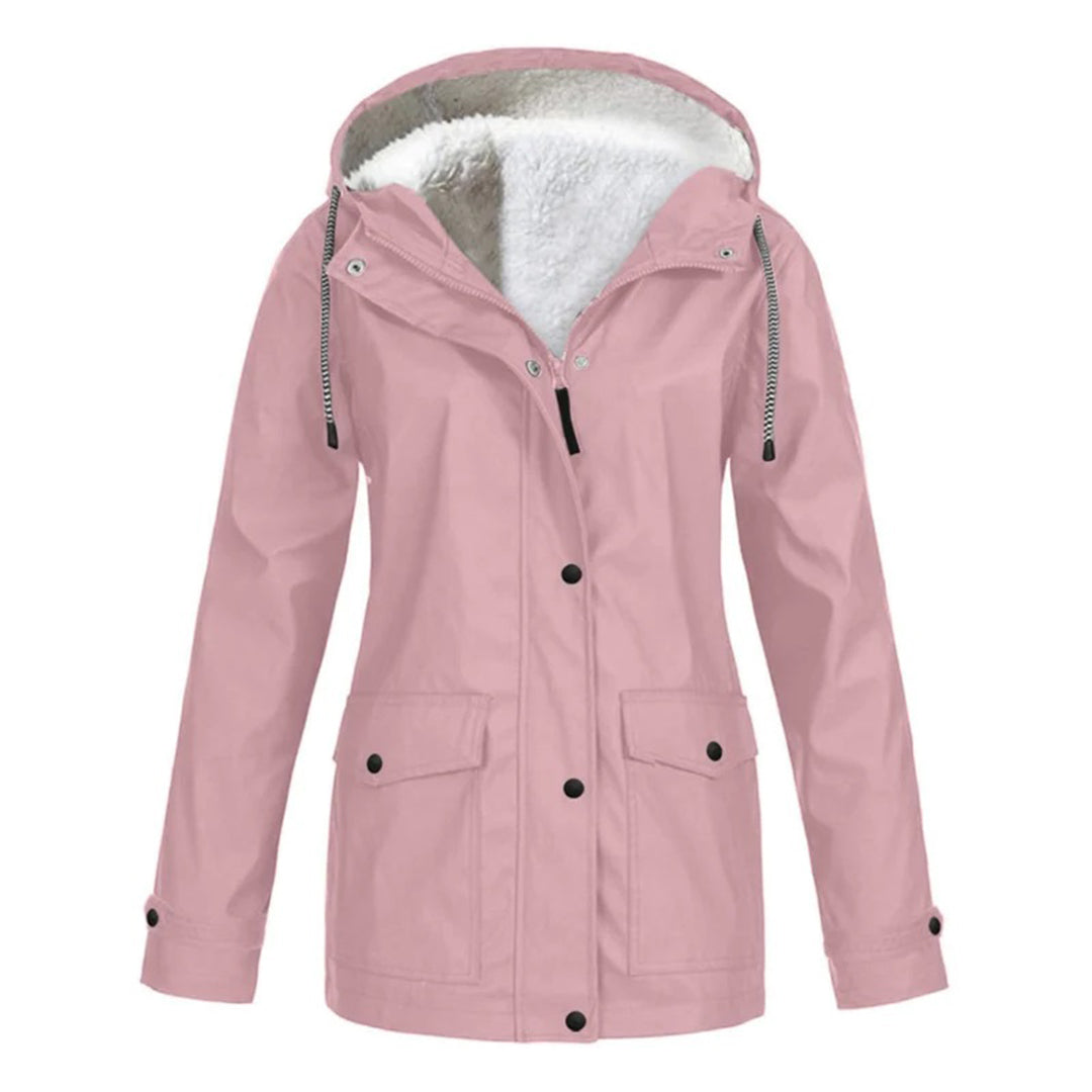 Veste Imperméable Doublée en Polaire | Protection Chic contre le Froid et la Pluie