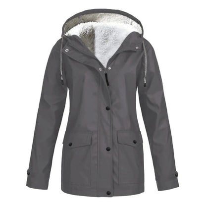 Veste Imperméable Doublée en Polaire | Protection Chic contre le Froid et la Pluie