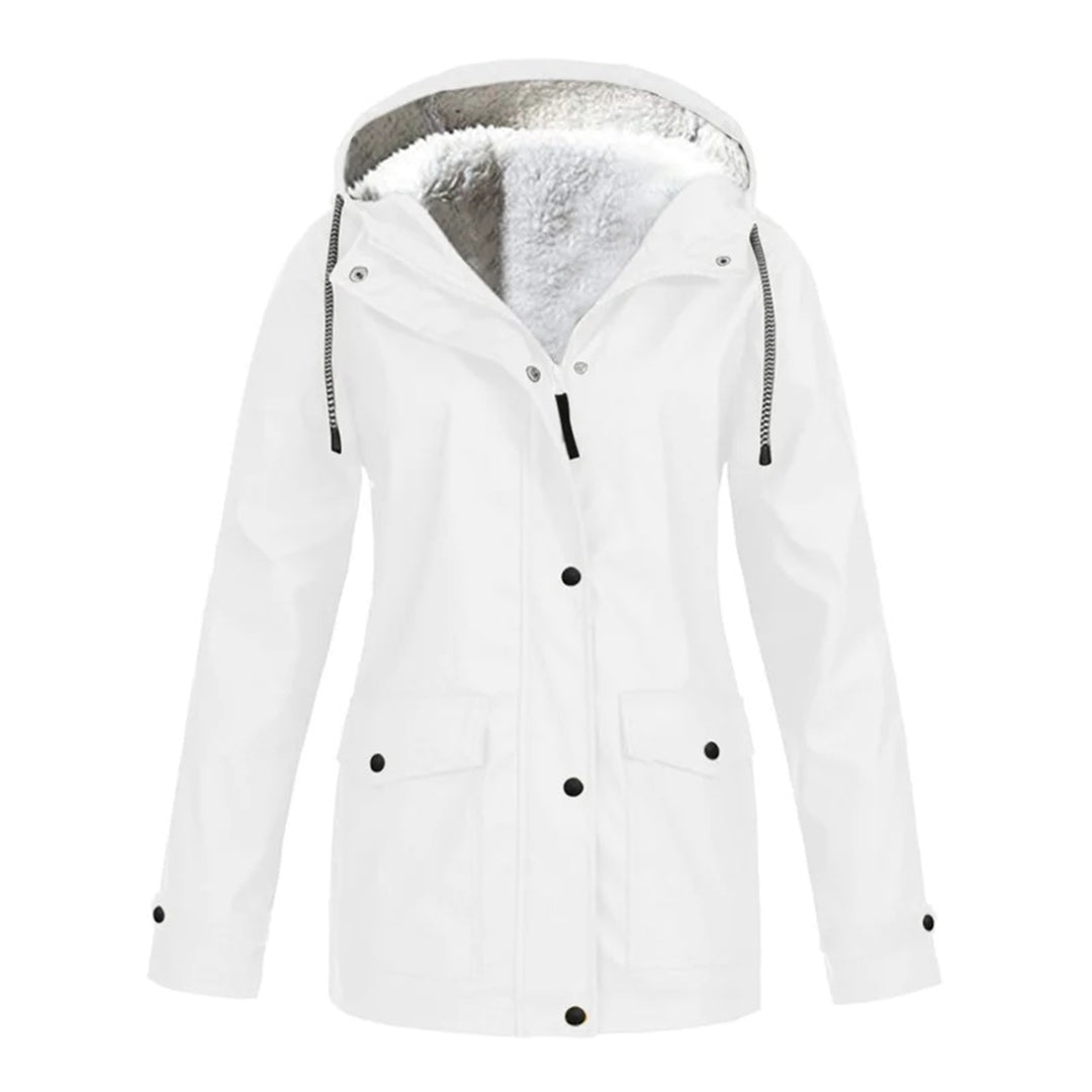 Veste Imperméable Doublée en Polaire | Protection Chic contre le Froid et la Pluie