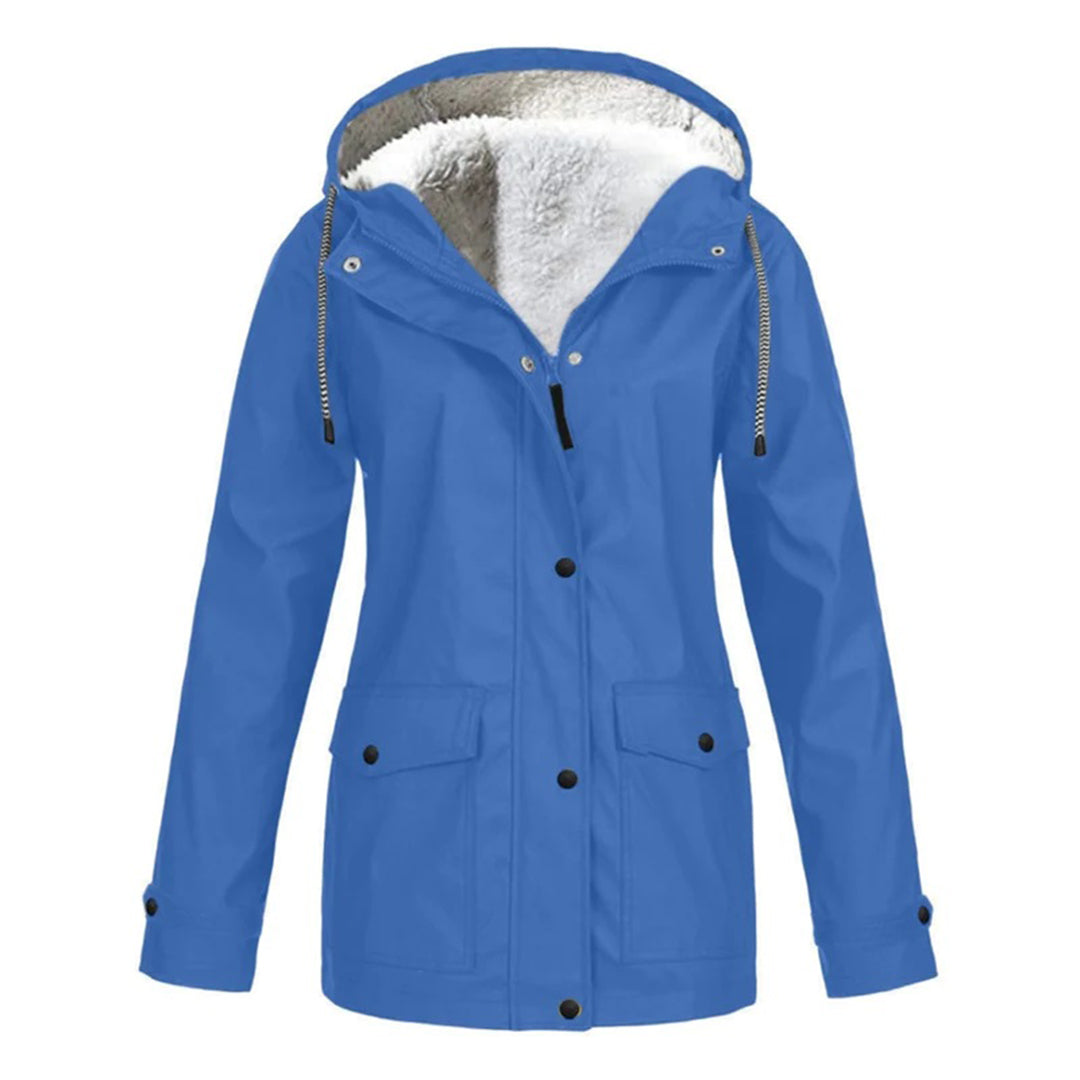 Veste Imperméable Doublée en Polaire | Protection Chic contre le Froid et la Pluie
