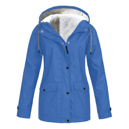 Veste Imperméable Doublée en Polaire | Protection Chic contre le Froid et la Pluie