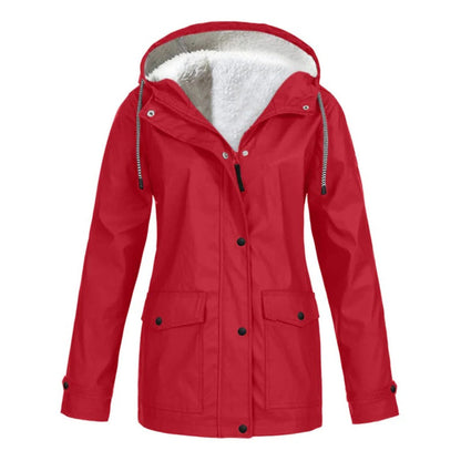 Veste Imperméable Doublée en Polaire | Protection Chic contre le Froid et la Pluie