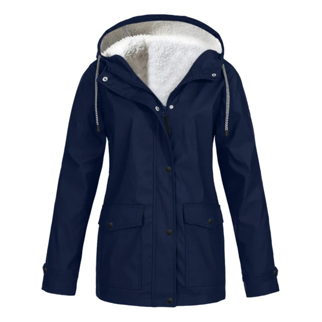 Veste Imperméable Doublée en Polaire | Protection Chic contre le Froid et la Pluie
