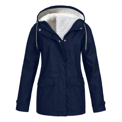 Veste Imperméable Doublée en Polaire | Protection Chic contre le Froid et la Pluie