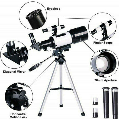 Télescope Astronomique Réfracteur 70mm | Clarté et Grossissement Exceptionnels