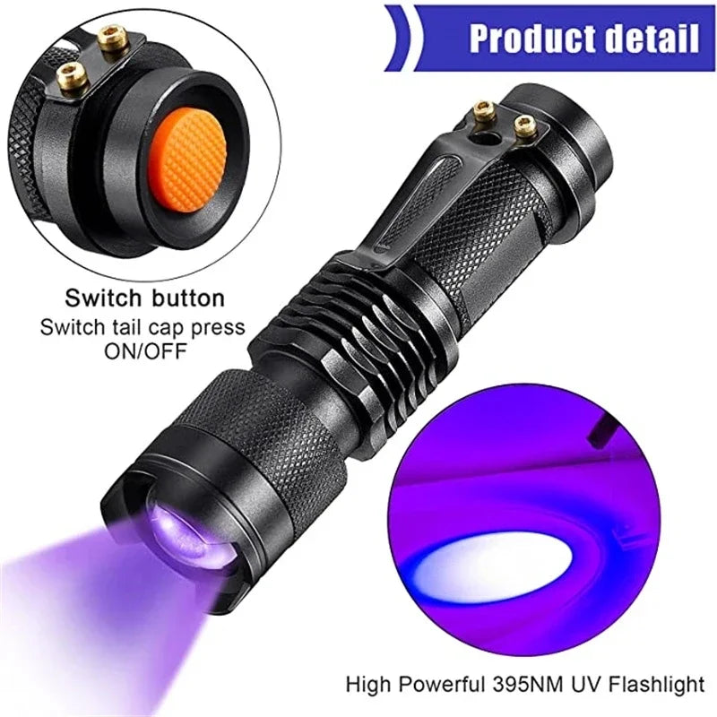 Lampe UV de Détection des Taches | Efficace pour Urine d'Animaux et Impuretés