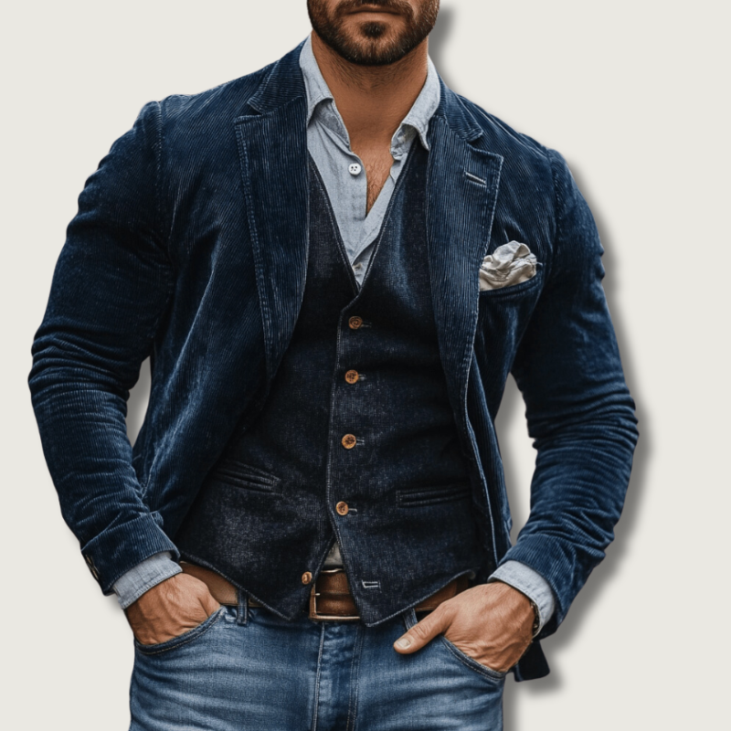 Ensemble Blazer et Gilet Sophistiqué | Style Épuré pour Chaque Occasion