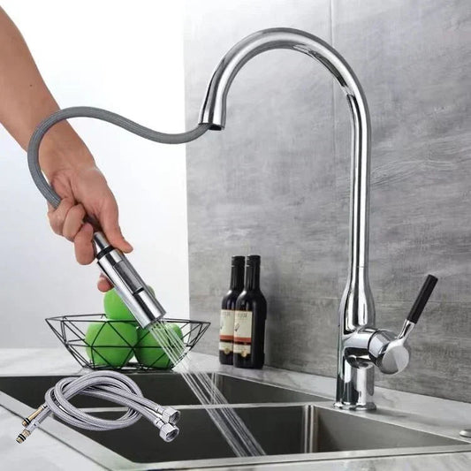 Robinet de Cuisine avec Douchette Extractible | Design Élégant et Installation Facile