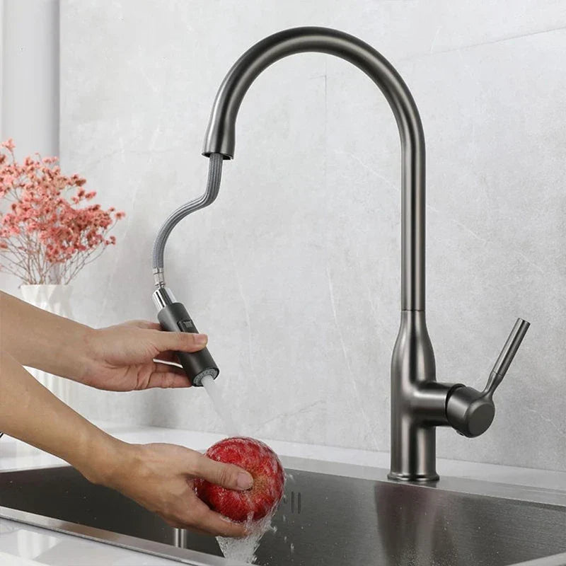 Robinet de Cuisine avec Douchette Extractible | Design Élégant et Installation Facile