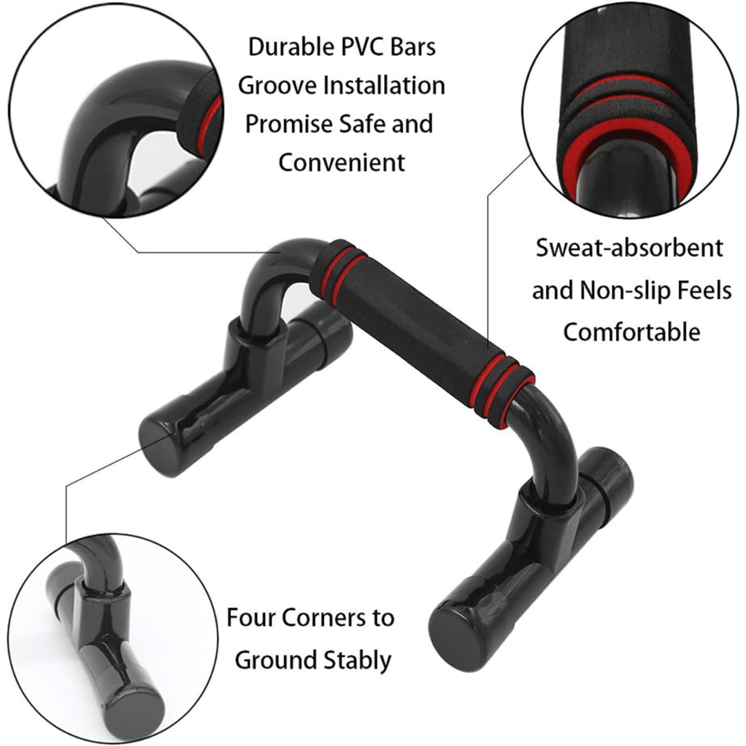 Barres de Pompes Antidérapantes | Entraînement Stable et Ergonomique