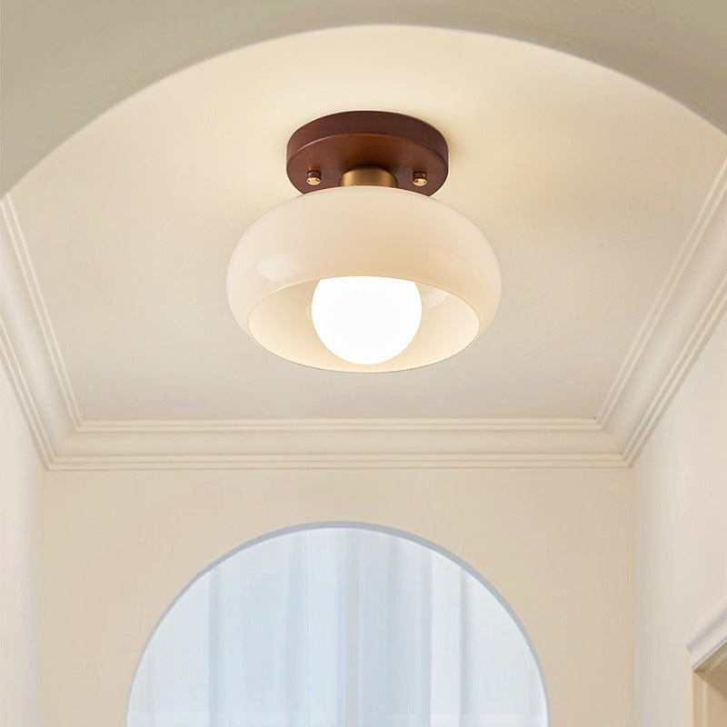 Lampe de Plafond Bauhaus Crème | Design Minimaliste et Élégant