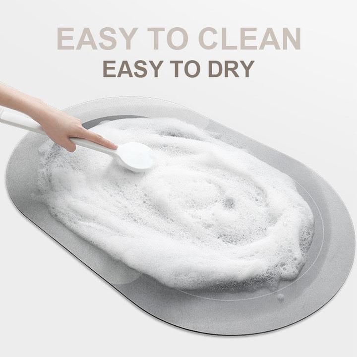 Tapis de Bain Absorbant et Séchant Rapidement | Confort Moelleux et Entretien Facile