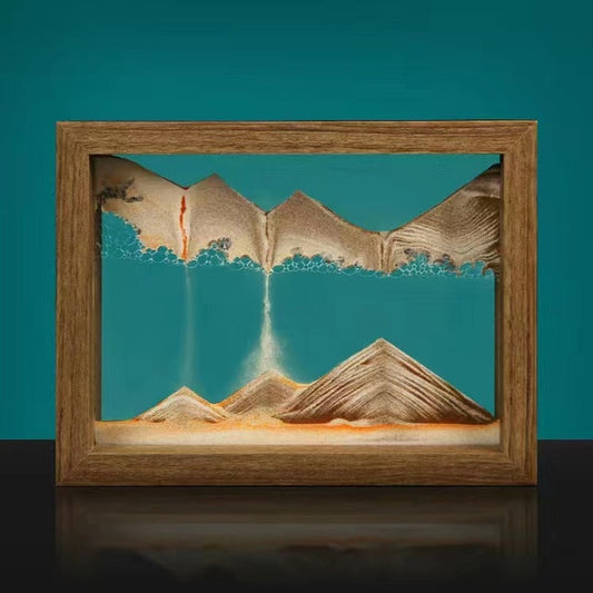 Décoration Murale en Sable 3D | Artisanat Rotatif et Élégant