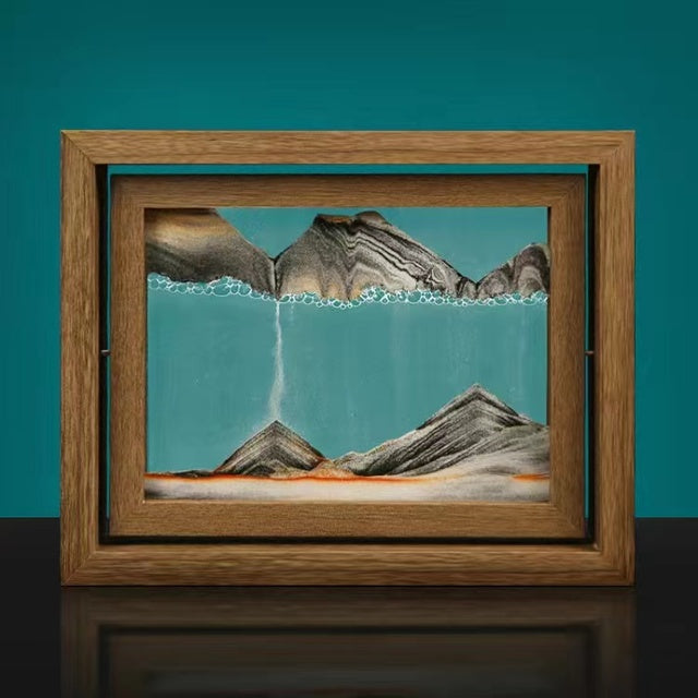 Décoration Murale en Sable 3D | Artisanat Rotatif et Élégant