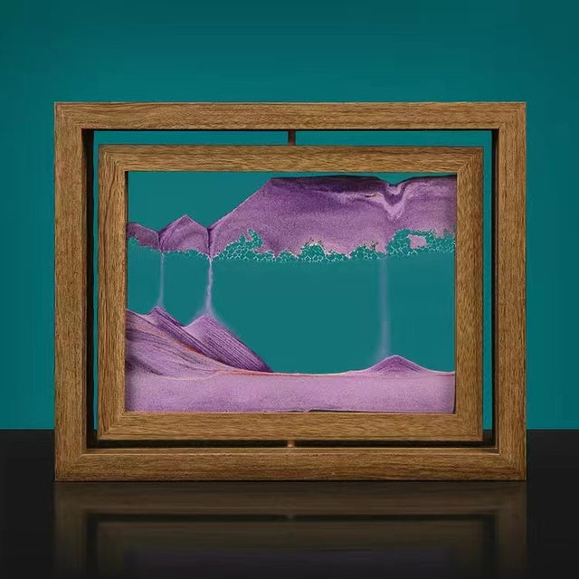 Décoration Murale en Sable 3D | Artisanat Rotatif et Élégant
