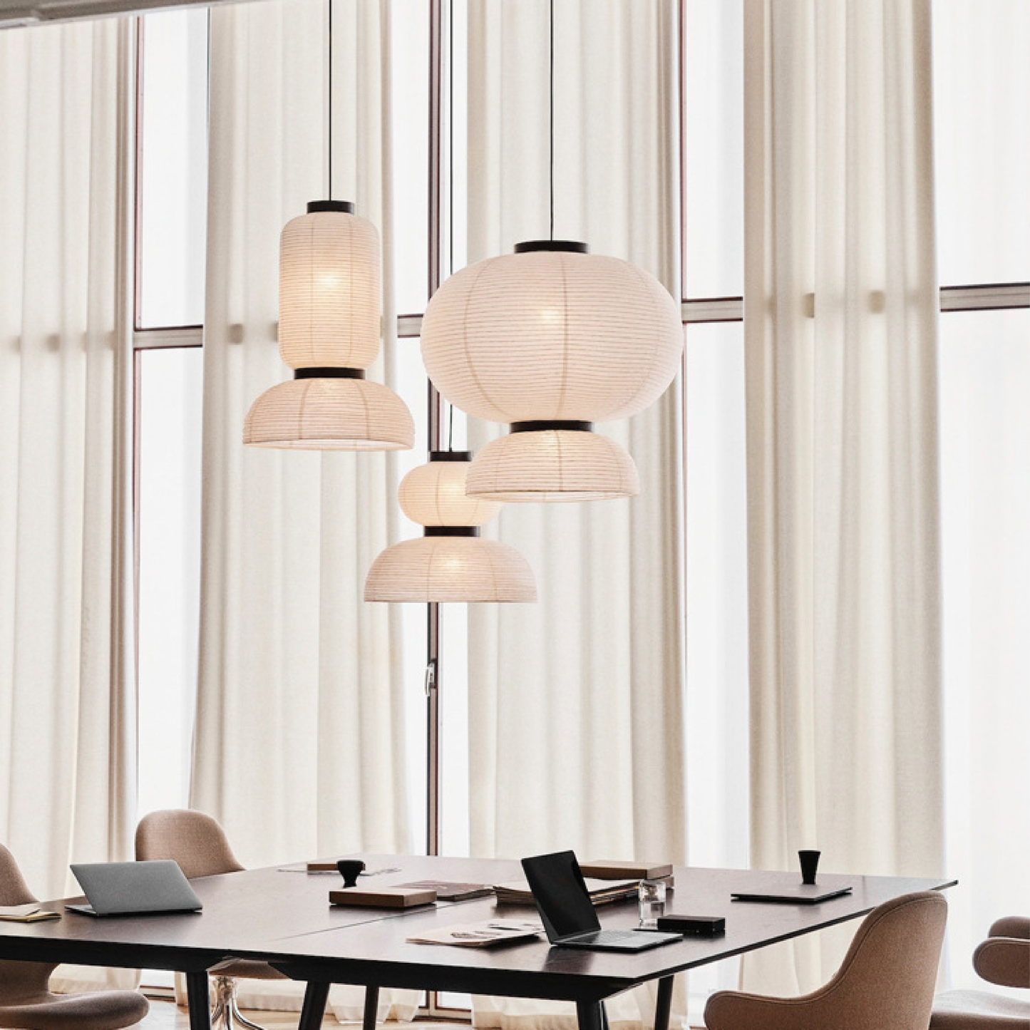 Lampe Pendante Wabi Sabi Japonaise | Design Artisanale et Éclairage Chaleureux