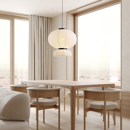Lampe Pendante Wabi Sabi Japonaise | Design Artisanale et Éclairage Chaleureux