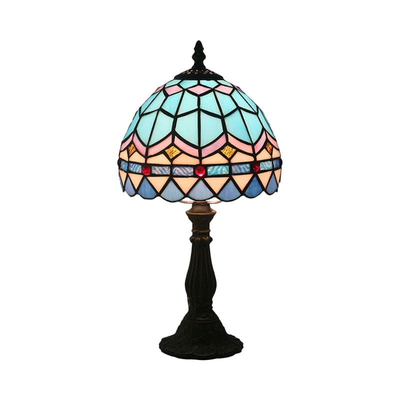 Lampe Tiffany Authentique en Verre Coloré | Lueur Chaleureuse et Élégante pour Intérieur