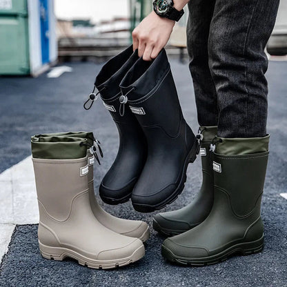 Bottes de Pluie Mi-mollet pour Femmes | Légères et Imperméables avec Adhérence
