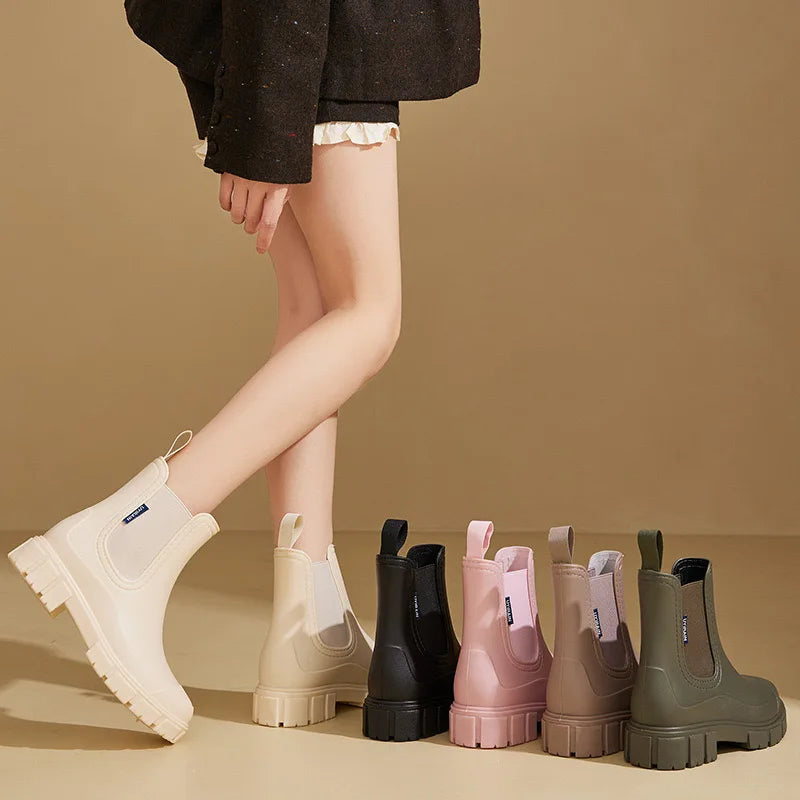 Bottes de Pluie Chelsea Femme | Design Élégant et Imperméable