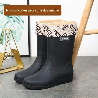 Bottes de Pluie Mi-Mollet pour Femmes | Imperméables et Antidérapantes