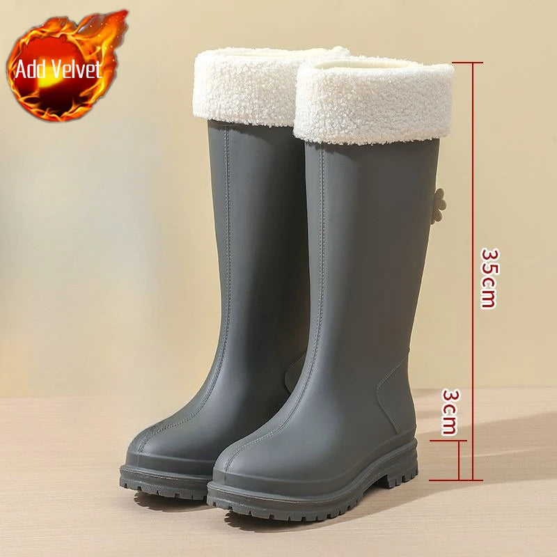 Bottes de Pluie d'Hiver pour Femmes | Imperméables et Confortables par Temps Humide