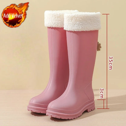 Bottes de Pluie d'Hiver pour Femmes | Imperméables et Confortables par Temps Humide