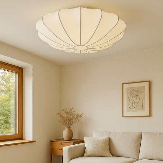Lampe de Plafond Moderne et Élégante | Design Sculptural et Atmosphère Chaleureuse