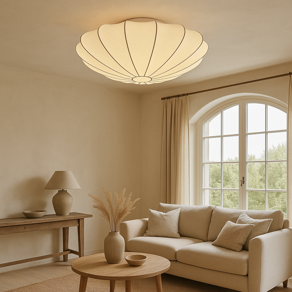 Lampe de Plafond Moderne et Élégante | Design Sculptural et Atmosphère Chaleureuse