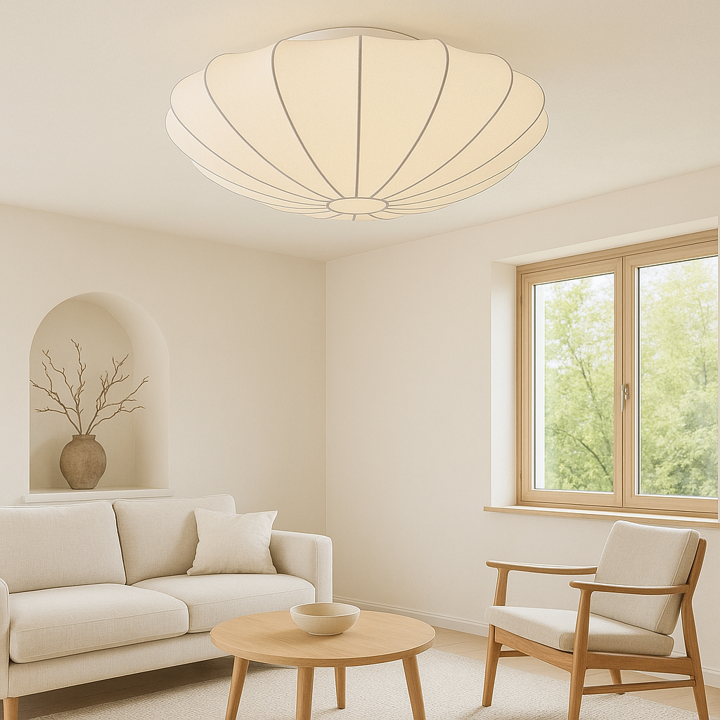 Lampe de Plafond Moderne et Élégante | Design Sculptural et Atmosphère Chaleureuse