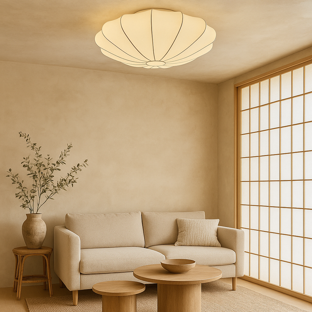 Lampe de Plafond Moderne et Élégante | Design Sculptural et Atmosphère Chaleureuse