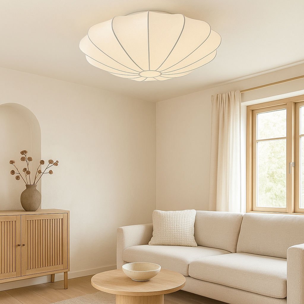 Lampe de Plafond Moderne et Élégante | Design Sculptural et Atmosphère Chaleureuse