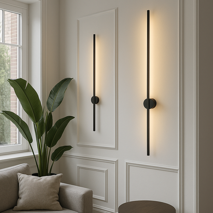 Applique Murale Linéaire Moderne | Design Élégant et Atmosphère Chaleureuse