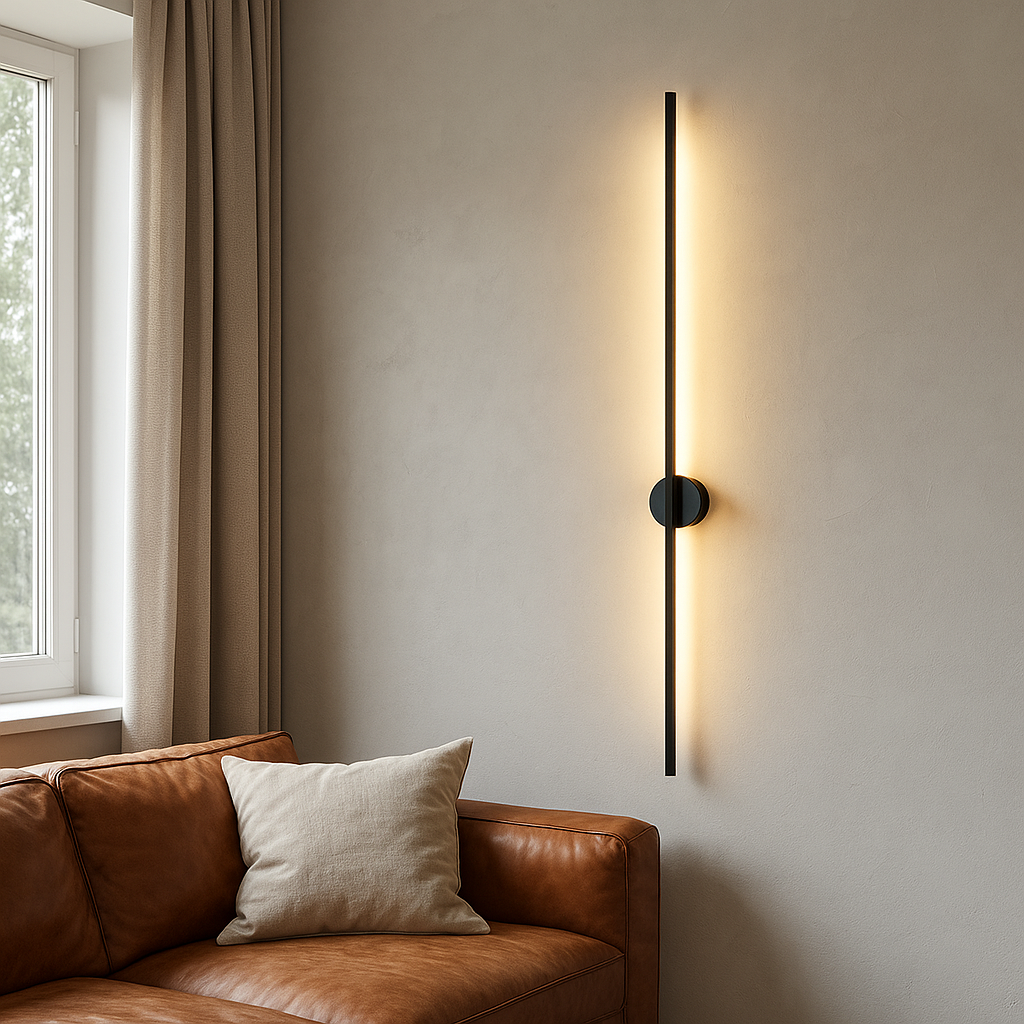 Applique Murale Linéaire Moderne | Design Élégant et Atmosphère Chaleureuse