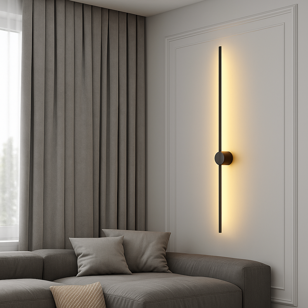 Applique Murale Linéaire Moderne | Design Élégant et Atmosphère Chaleureuse