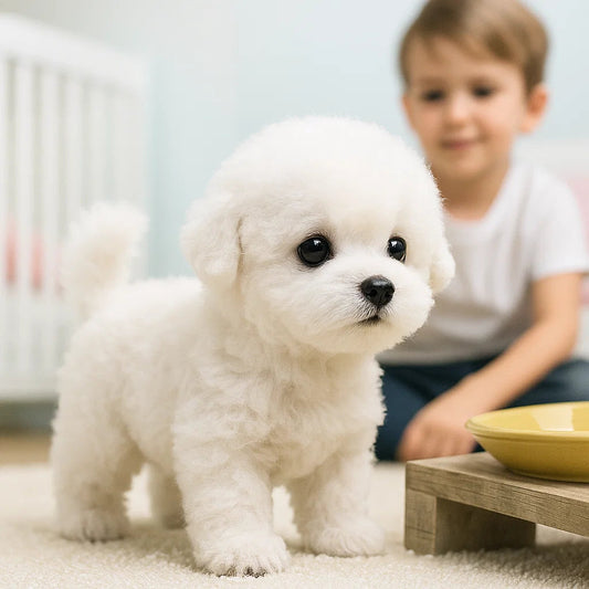 Jouet en Peluche Interactif de Chiot | Compagnon Doux et Écologique pour Tous les Âges