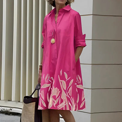 Robe Longue Élégante pour Femmes | Confort et Style Printanier Raffiné