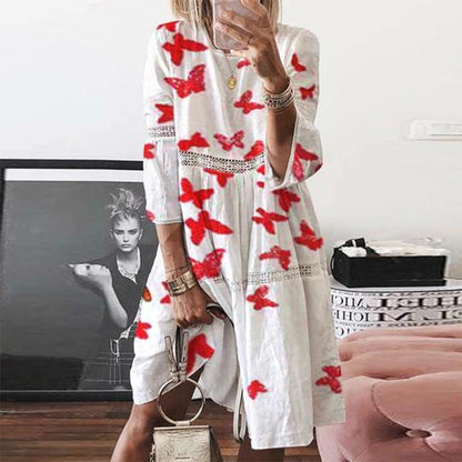 Robe d'été en Dentelle Élégante | Style Maxi Confortable et Décontracté