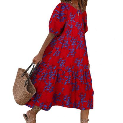 Robe Midi Été en Polyester | Confort et Style pour Journées Chaudes