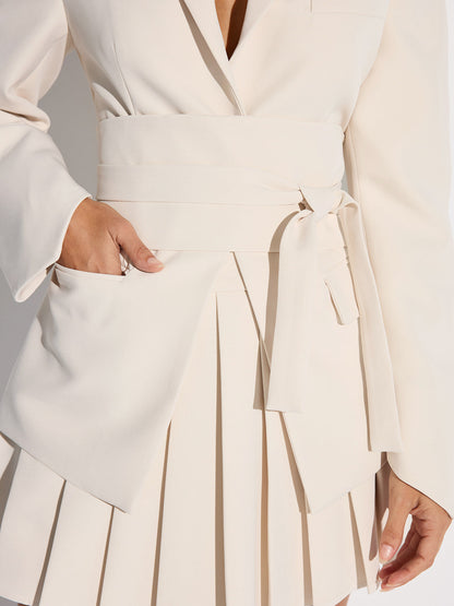 Blazer Ajusté Femme à Taille Cintrée | Élasticité et Ceinture Incluses
