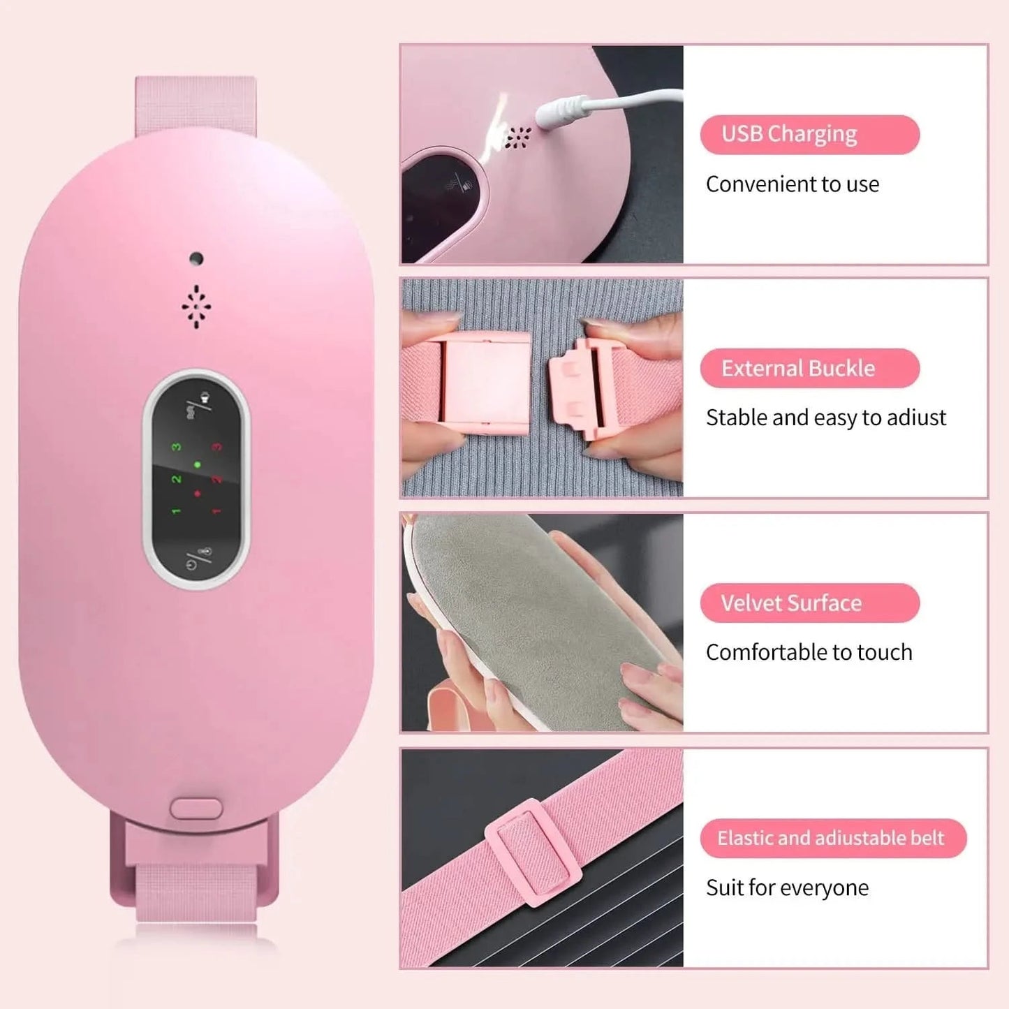 Coussin Chauffant pour Soulagement Menstruel | Détente et Confort Portable