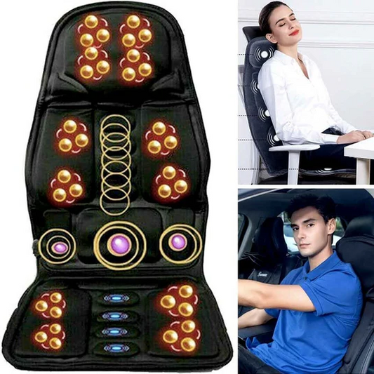 Housse de Siège de Massage Chauffant | 8 Modes de Massage Personnalisables