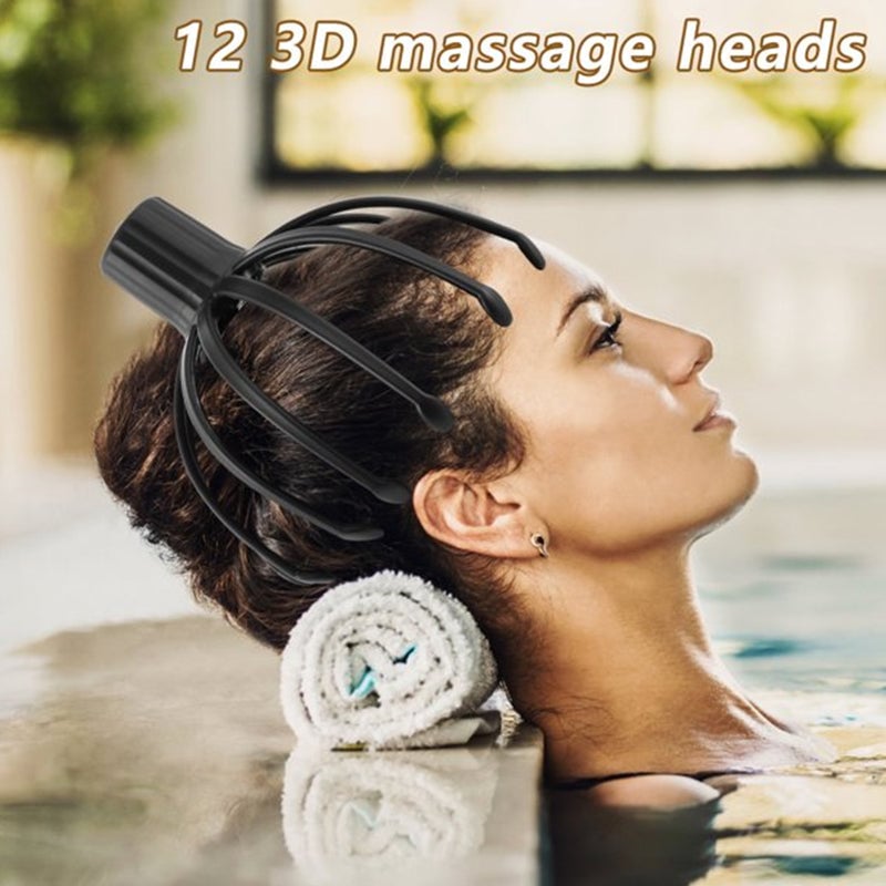 Massager de Tête Électrique | Relaxation Profonde et Soins du Cuir Chevelu